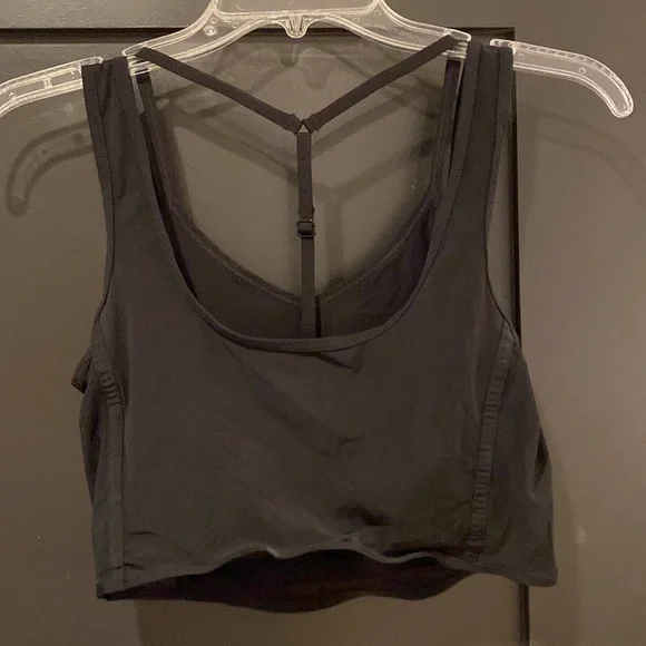 Black Nike layered sports bra - Picture 4 of 4